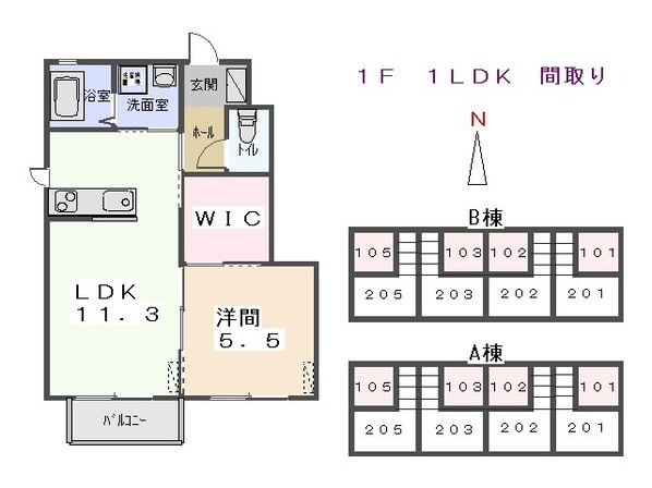 エステートニイクラの物件間取画像